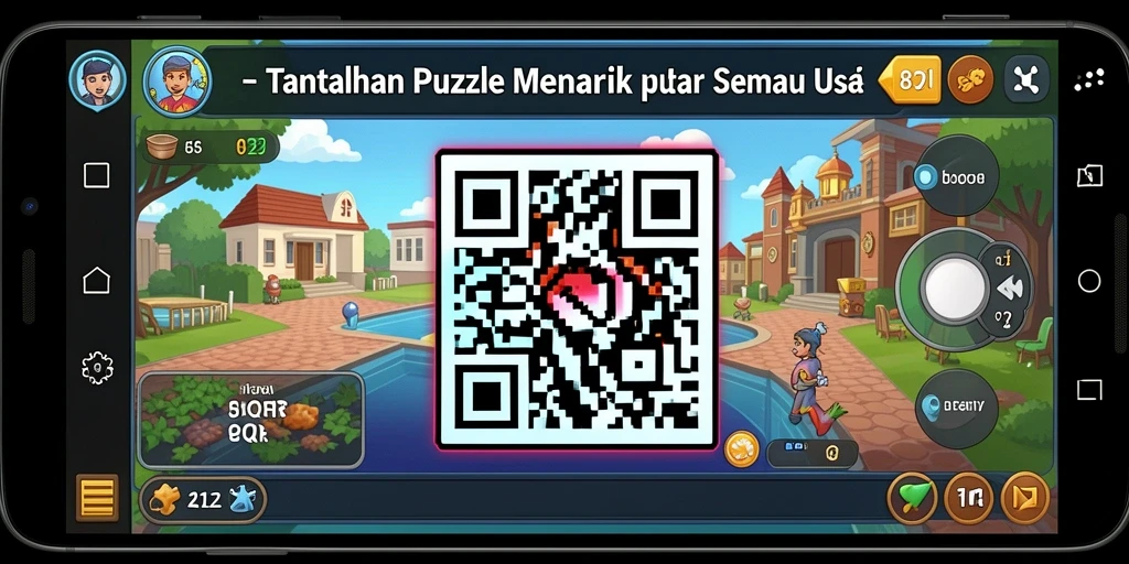 Tampilan gameplay 8QR yang seru dan menantang.
