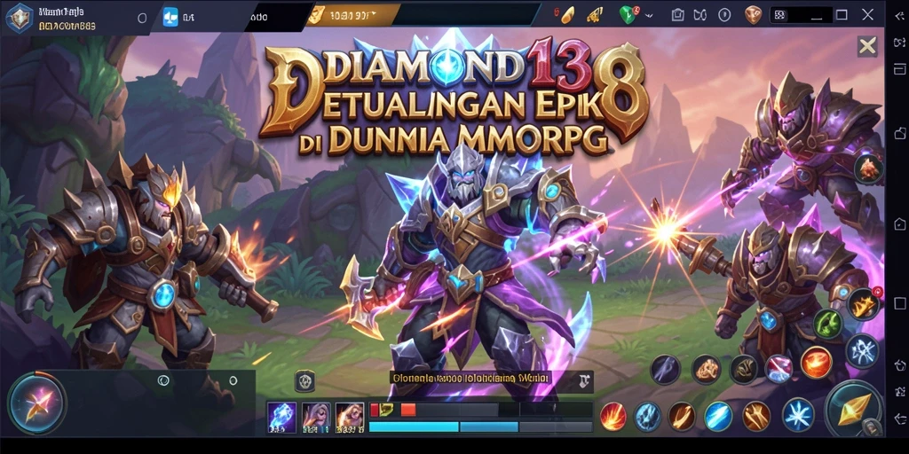 Tampilan gameplay mendebarkan di dunia <strong>DIAMOND138</strong> MMORPG.