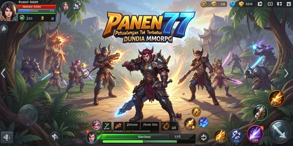 Screenshot dari gameplay <strong>PANEN77</strong> yang menampilkan pertarungan seru di dunia MMORPG.
