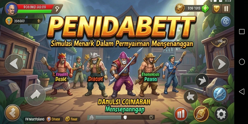 Tampilan gameplay simulation yang menarik dan interaktif.