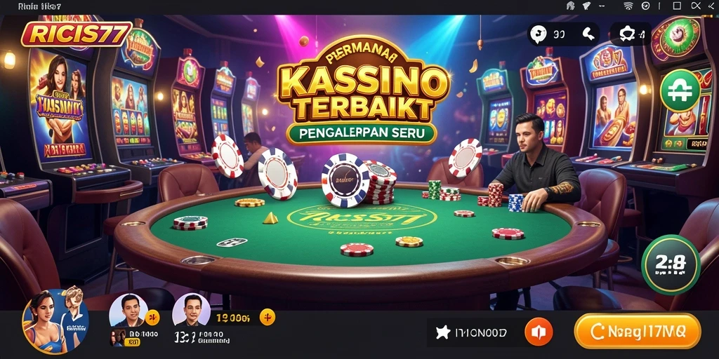 Tampilan menarik dari permainan Kasino RICIS77 yang memukau.