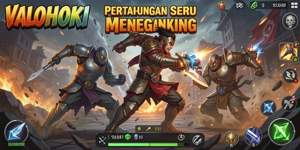 Tangkapan layar gameplay VALOHOKI yang menampilkan aksi pertarungan yang mendebarkan.